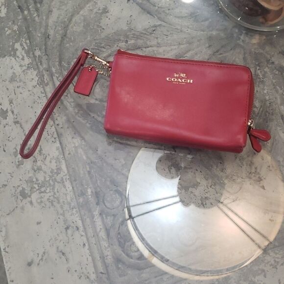 Coach DOUBLE ZIPP WRISTLET - Picture 1 of 7